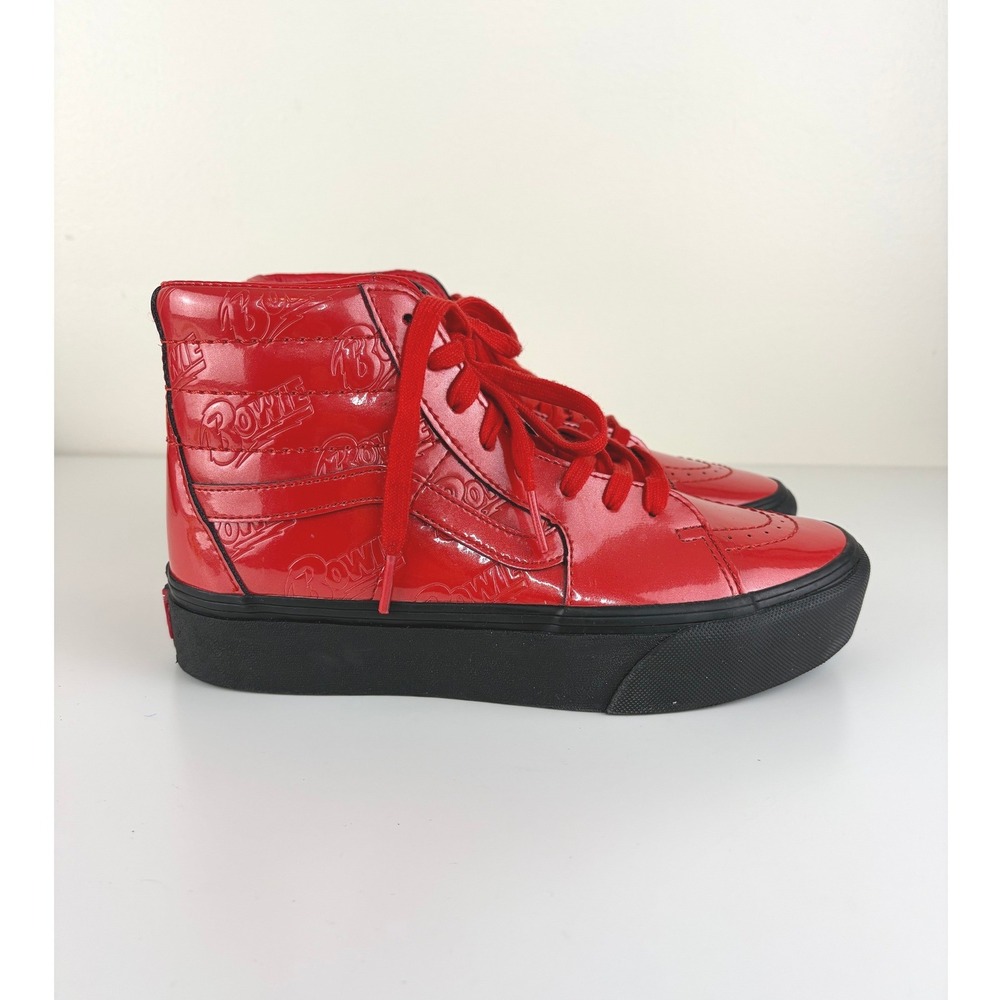 Vans x David Bowie Ziggy Stardust Sk8-Hi Platform 2.0 Women's 7.5 Red